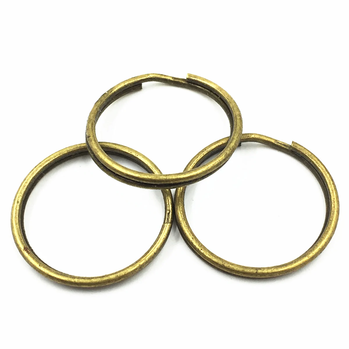 10vnt Atviri šuolio žiedai Lydinys Apvalus bronzos atspalvis Klasika amatų karoliams Papuošalai 