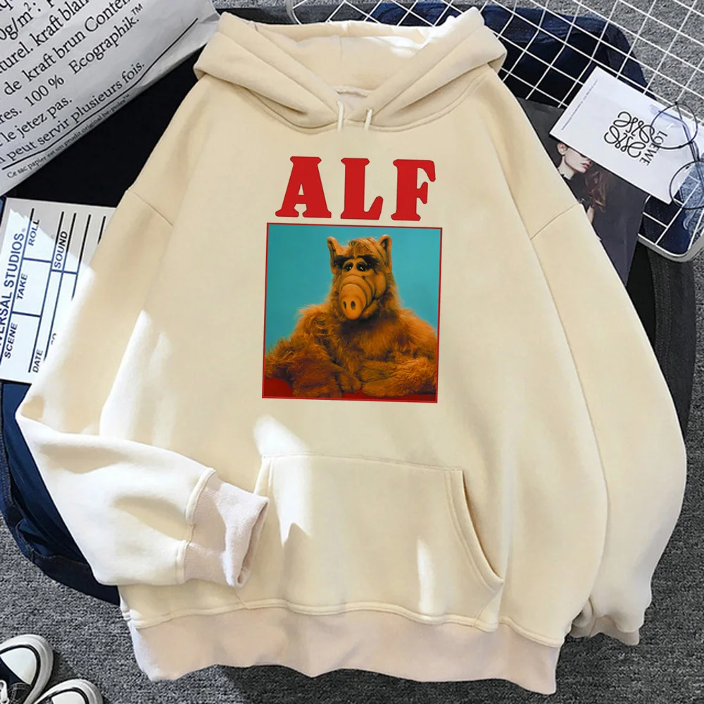 Alf gobtuvai moterys Vilnos estetika 90-ųjų anime džemperiai hoddies moteriški estetiniai marškiniai su gobtuvu Nuotrauka 2