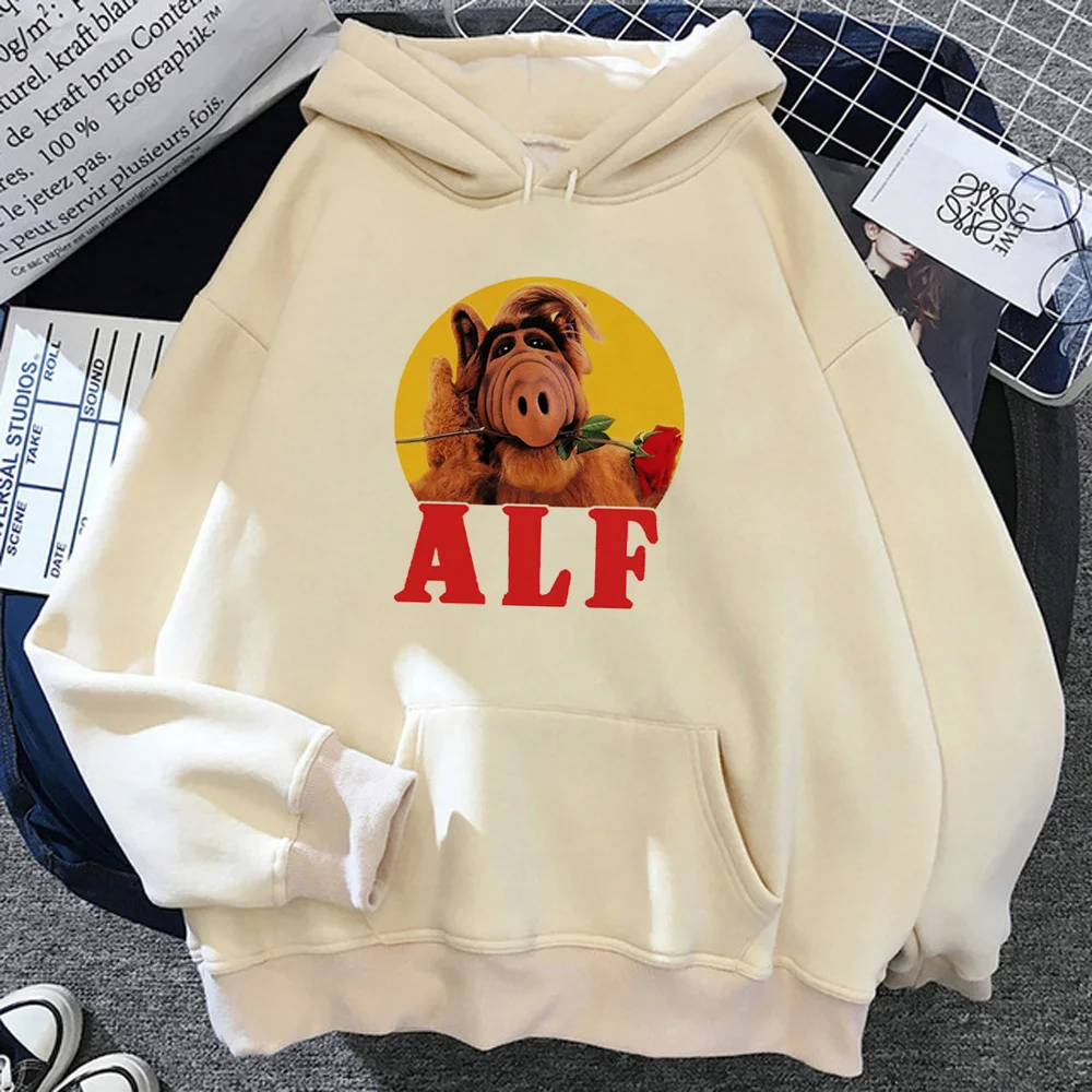 Alf gobtuvai moterys Vilnos estetika 90-ųjų anime džemperiai hoddies moteriški estetiniai marškiniai su gobtuvu Nuotrauka 3
