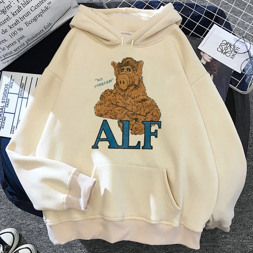 Alf gobtuvai moterys Vilnos estetika 90-ųjų anime džemperiai hoddies moteriški estetiniai marškiniai su gobtuvu Nuotrauka 4
