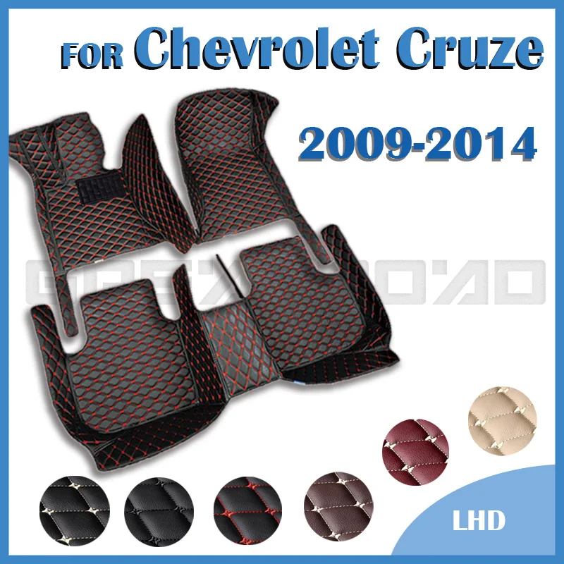 Automobiliniai grindų kilimėliai Chevrolet Cruze Sedanui 2009 2010 2011 2012 2013 2014 Custom Auto Foot Pads Kilimų dangtelio salono aksesuarai Nuotrauka 0