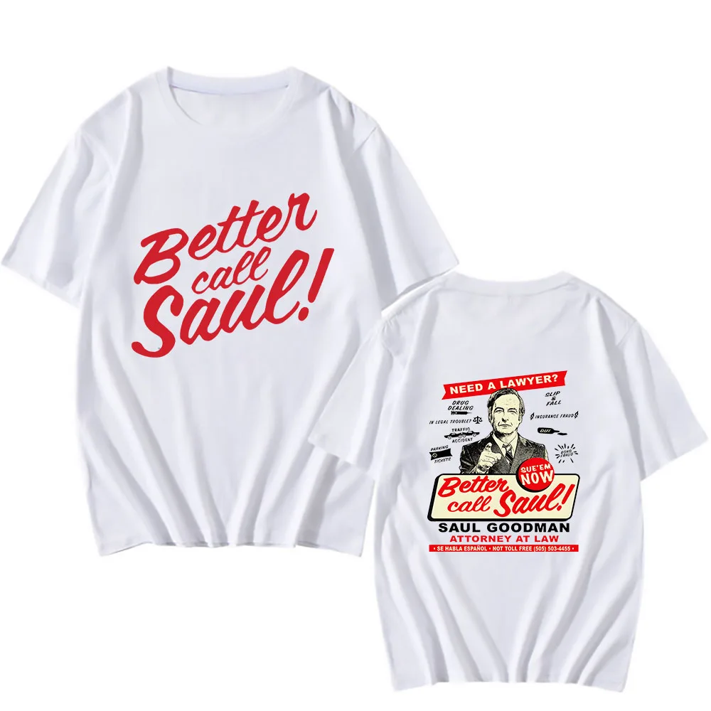 Better Call Saul marškinėliai Vyrai/moterys Animacinis filmas Manga/Comic Unisex marškinėliai 100% medvilniniai anime grafiniai marškinėliai Dvipusis spausdinimas Nuotrauka 1