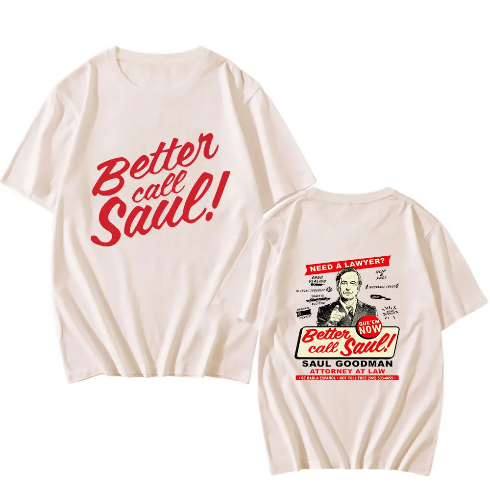 Better Call Saul marškinėliai Vyrai/moterys Animacinis filmas Manga/Comic Unisex marškinėliai 100% medvilniniai anime grafiniai marškinėliai Dvipusis spausdinimas Nuotrauka 2