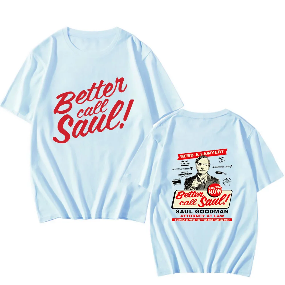 Better Call Saul marškinėliai Vyrai/moterys Animacinis filmas Manga/Comic Unisex marškinėliai 100% medvilniniai anime grafiniai marškinėliai Dvipusis spausdinimas Nuotrauka 4