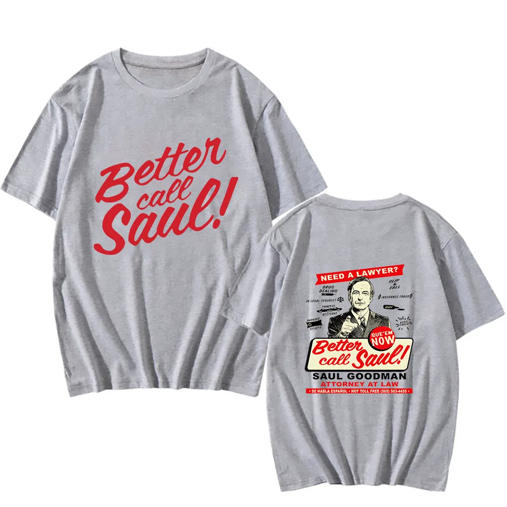 Better Call Saul marškinėliai Vyrai/moterys Animacinis filmas Manga/Comic Unisex marškinėliai 100% medvilniniai anime grafiniai marškinėliai Dvipusis spausdinimas Nuotrauka 5