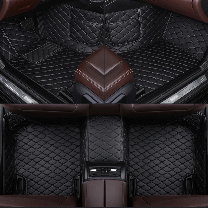 Individualaus stiliaus automobilių grindų kilimėliai BMW E87 1 serijos 4 durims 2004 - 2013 automobilių aksesuarai Interjero detalės Dirbtinė oda Nuotrauka 0