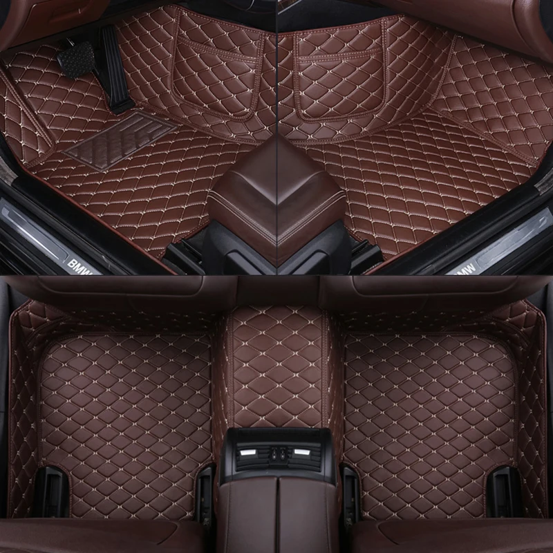 Individualaus stiliaus automobilių grindų kilimėliai BMW E87 1 serijos 4 durims 2004 - 2013 automobilių aksesuarai Interjero detalės Dirbtinė oda Nuotrauka 3