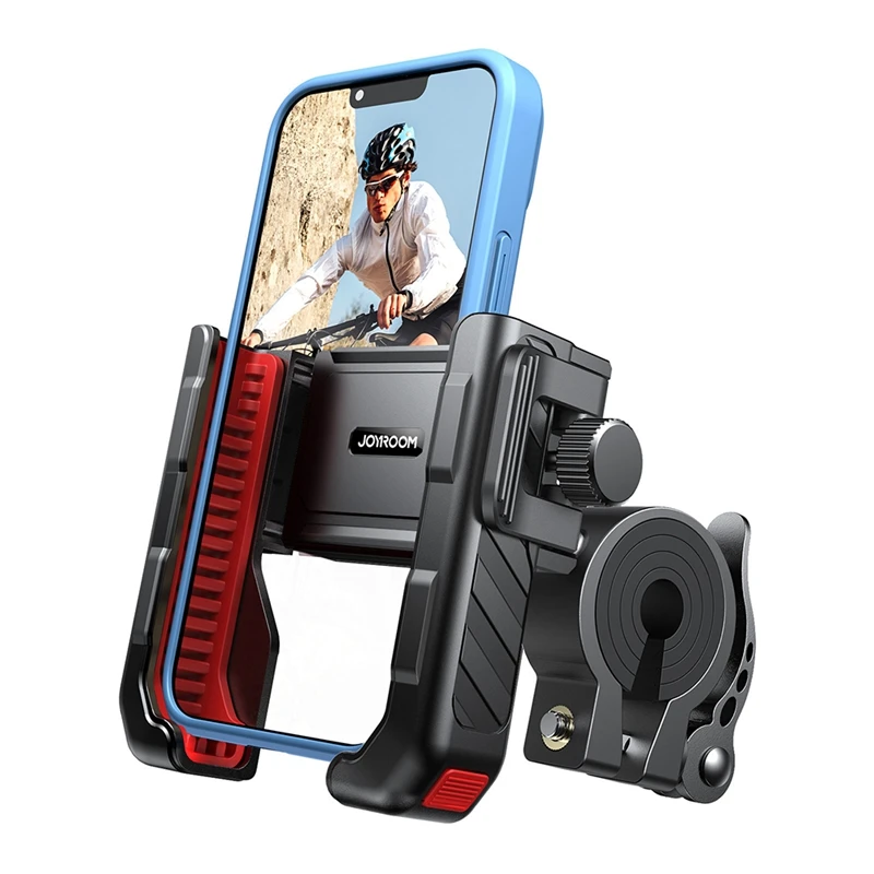 Joyroom dviračio telefono laikiklis Universalus vienos rankos valdymas Dviračio motociklo telefono laikiklio dalys 4.7-7In mobiliojo telefono smūgiams Nuotrauka 3