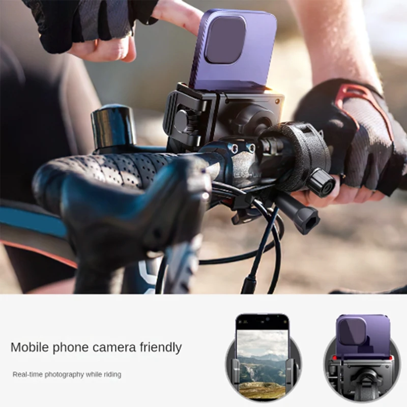 Joyroom dviračio telefono laikiklis Universalus vienos rankos valdymas Dviračio motociklo telefono laikiklio dalys 4.7-7In mobiliojo telefono smūgiams Nuotrauka 5