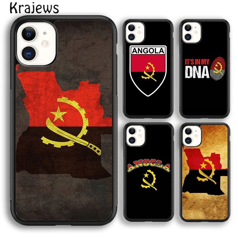 Krajews Angola Flag minkštas telefono dėklo dangtelis iPhone 15 SE2020 14 6 7 8 plius XR XS 11 12 13 pro max coque Shell Fundas Nuotrauka 0