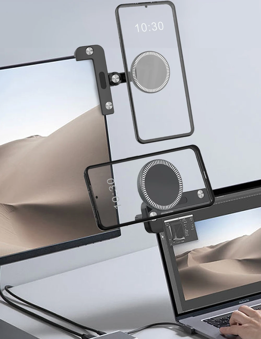 Magnetinis automobilinis telefono laikiklis Tesla Model 3 X Y S Center Control Display Screen Side Mount for iPhone Magsafe Samsung Xiaomi Nuotrauka 5