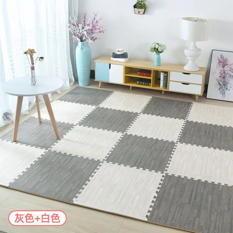 Medžio grūdų putų grindų kilimėlis kambario grindų kilimėlis Svetainės miegamasis Sujungimas Tatami dėlionė Sujungimas Ropojantis kilimėlis Miegamasis Dekoro kilimėlis Nuotrauka 3
