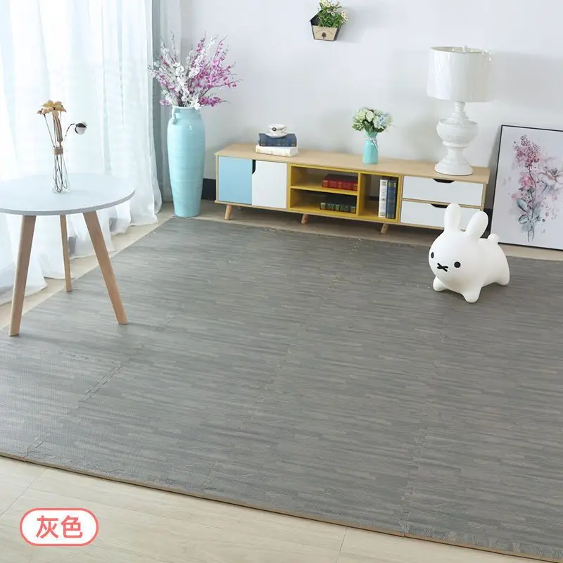 Medžio grūdų putų grindų kilimėlis kambario grindų kilimėlis Svetainės miegamasis Sujungimas Tatami dėlionė Sujungimas Ropojantis kilimėlis Miegamasis Dekoro kilimėlis Nuotrauka 5