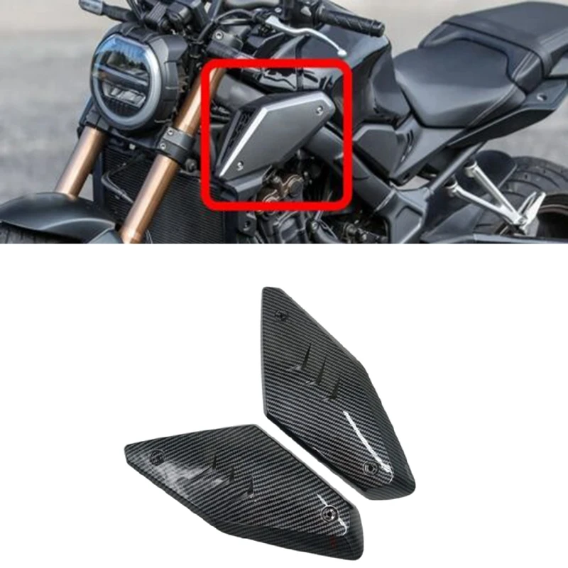 Motociklo anglies pluošto rėmo šoninio skydelio dangtelio apvalkalo apsaugos dalių priedai, skirti Honda CB650R 2019-2022 Nuotrauka 0
