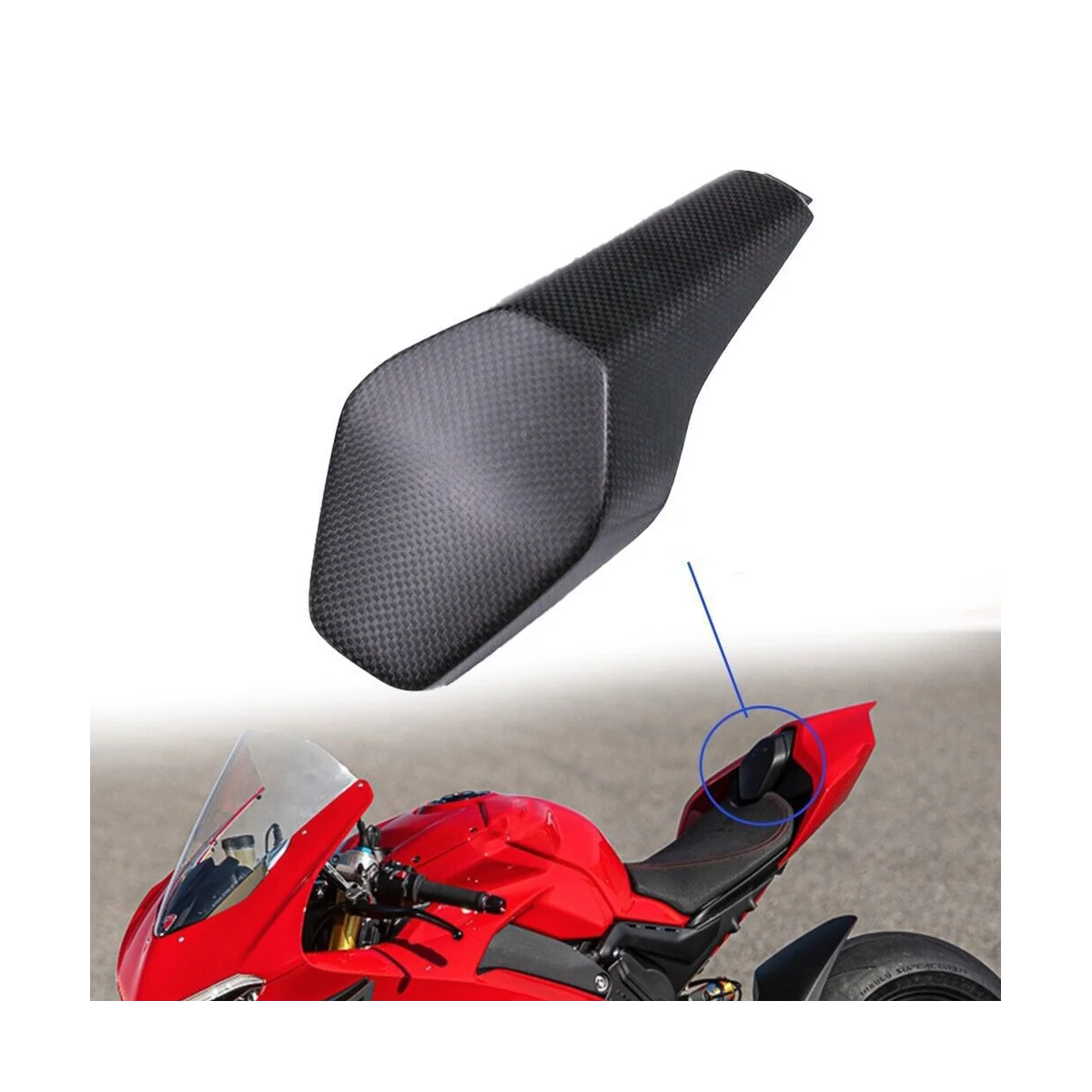 Motociklo galinės uodegos tarpinis apvadas Ducati Streetfighter V4/S Panigale V4/S/R V2 Nuotrauka 1
