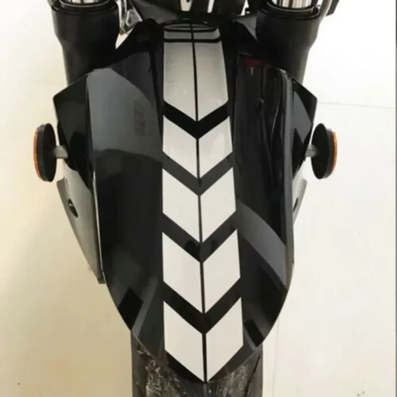 Motociklo strėlės juostelės lipdukai Fender Paste vandeniui atsparus alyvai atsparus atspindintis universalus motociklo juostos lipdukas Nuotrauka 3