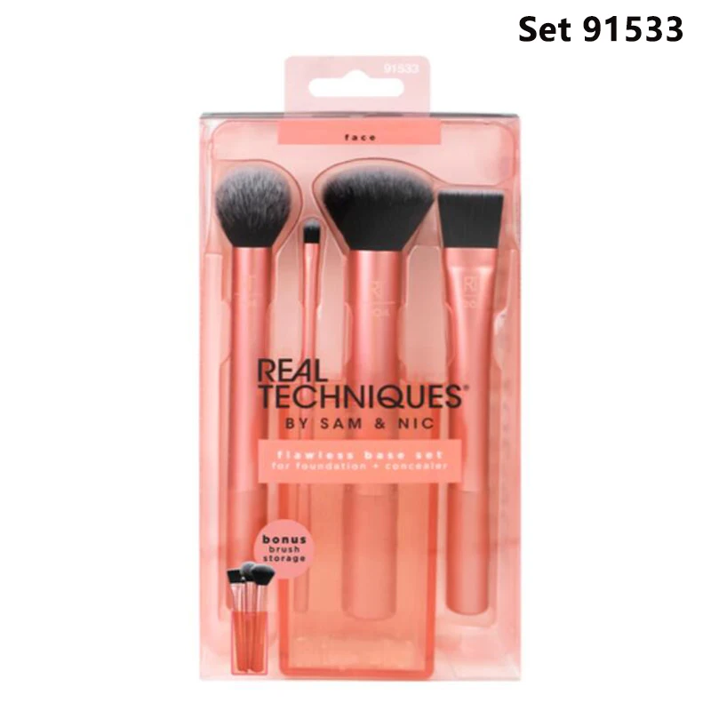 Real Techniques Professioanl Makeup Brushes Foundation Blush Powder Face Eyeshadow Kabuki Blending Cosmetic Brushes Beauty Tool Nuotrauka 1