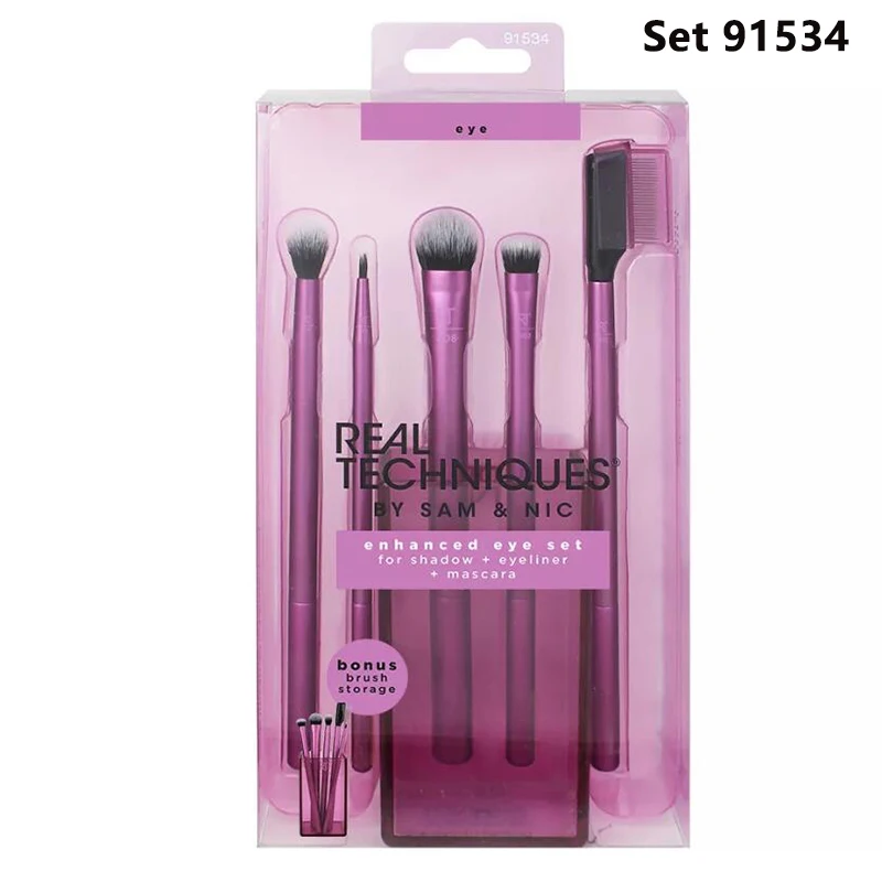 Real Techniques Professioanl Makeup Brushes Foundation Blush Powder Face Eyeshadow Kabuki Blending Cosmetic Brushes Beauty Tool Nuotrauka 5
