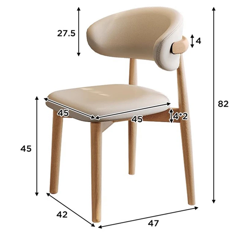 Ergonomiška svetainė Valgomojo kėdės Dizainerio dizainas Vakarėlis Akcentas Valgomojo kėdė Biuro poilsio kambarys Cadeiras De Jantar Namų baldai Nuotrauka 5