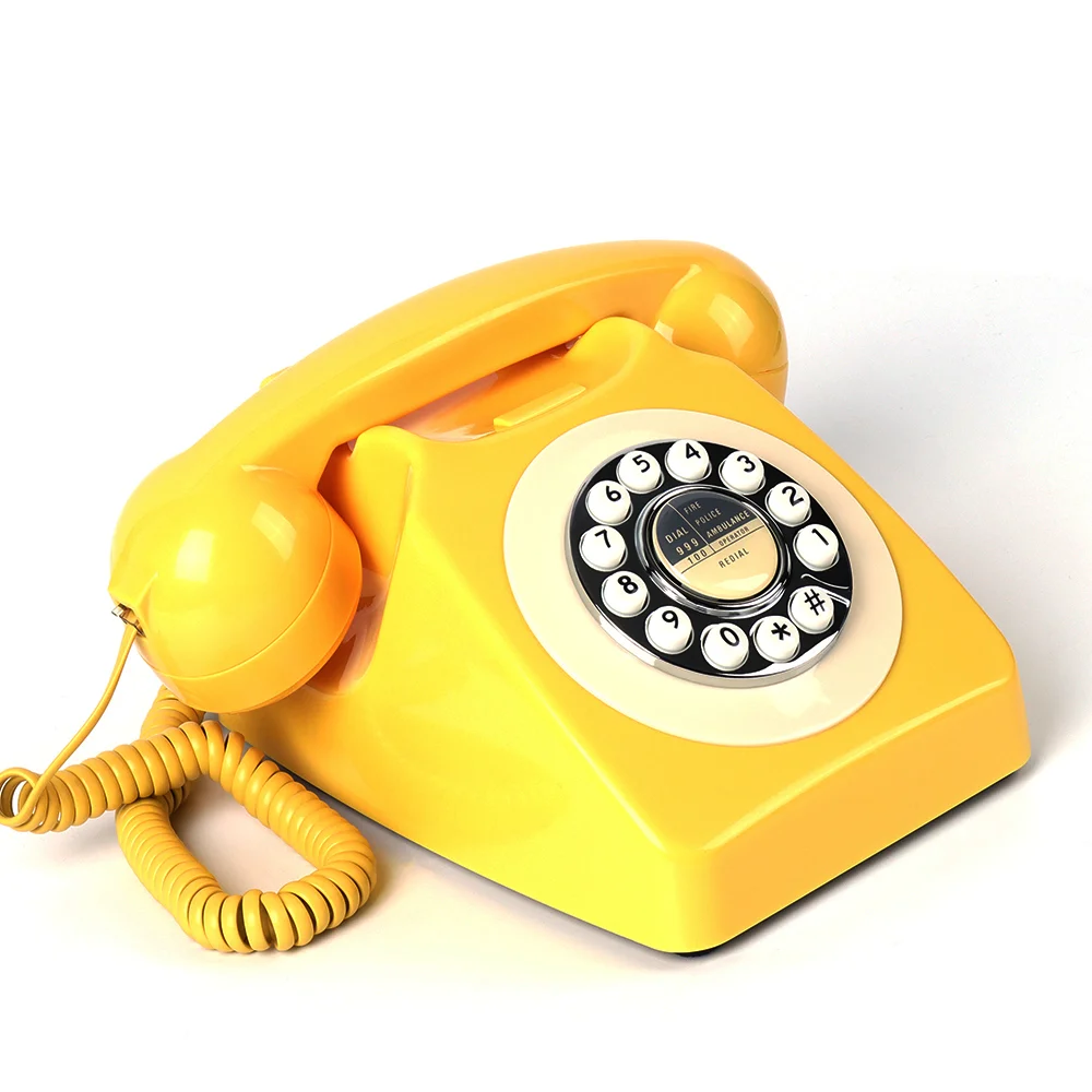 Geriausio dizaino Europos senoviniai senoviniai telefonai Laidiniai telefonai Senasis Amerikos namų fiksuotojo ryšio retro telefonas mini telefonas Nuotrauka 1